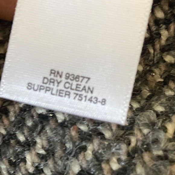 Liz‎ Claiborne Blazer Womens Sz Large Wool Blend Zip Closure Tweed - Picture 9 of 11